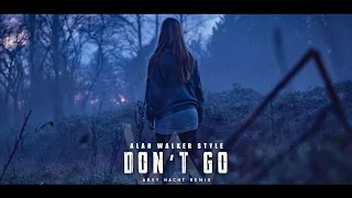 Alan Walker Style - Don't Go (Lyrics Video) | Arvy Remix