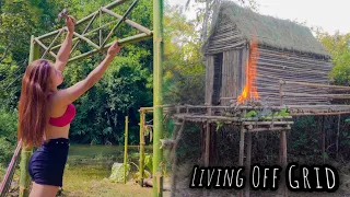 HOT WATER SHOWER from FOREST LOGS & TREES | Outdoor Shower | Bushcraft & Living Off Grid