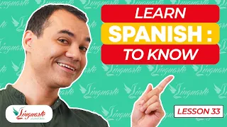 Learn SPANISH: Verb to Know