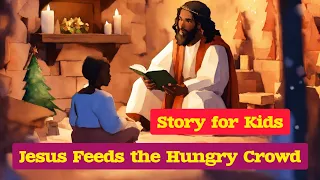 Jesus Feeds the Hungry Crowd || A Miraculous Story for Kids || Feeding the 5000, Matthew 14:13-21