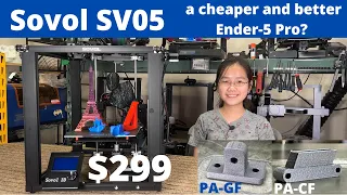 Sovol SV05: A cheaper and better Ender-5 Pro? Printing Nylon Carbon Fiber with $4 heat break upgrade