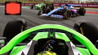 BIBLICAL RED FLAG RESTART IN THE SPRINT GIVES US A HUGE CHANCE!  - F1 23 MY TEAM CAREER Part 19