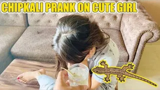 Chipkali prank on cute girl | vj pawan singh