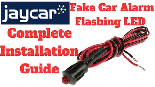 Fake Car Alarm Flashing Light Installation - Jaycar Flashing LED - How to Wire A Fake Car Alarm LED