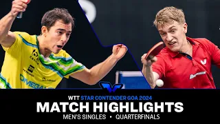 Hugo Calderano vs Anton Kallberg | MS QF | WTT Star Contender Goa 2024