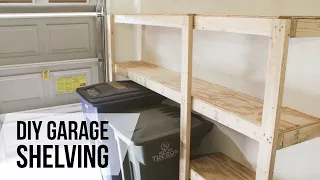 DIY Garage Shelves // How-to