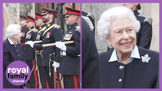 The Queen Giggles with Canadian Officers 🤭 ❤️