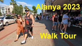 🇹🇷 Alanya Street Walking Tour Turkey 4K 🌴