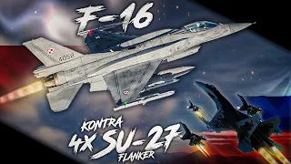 POLSKI F-16 vs ROSYJSKIE Su-27 - Symulator DCS World