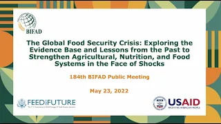 BIFAD’s 184th Public Meeting on the Global Food Security Crisis