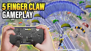 Xifan 5 Finger Claw Control + Gyroscope Gameplay | PUBG MOBILE 2.5 Anniversary