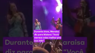 DURANTE O SHOW VEJA O QUE MARAISA FALA PRA SUA IRMÃ,  MARAISA CHOCANTE!!!