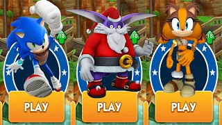 Sonic Dash vs Sonic Boom - Santa Big vs All Bosses Dr.Eggman & Zazz vs Sticks The Badger & Sonic