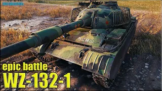 Редкий танк рандома WZ-132-1 ✅ World of Tanks лучший бой ЛТ-10 Китай