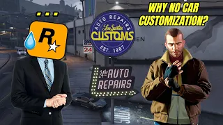 Why GTA 4 Doesn't Have Car Customization?