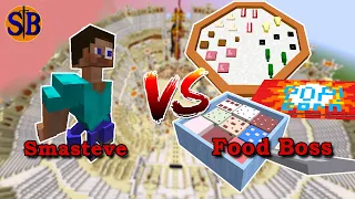 Smasteve vs Food Boss | Minecraft Mob Battle