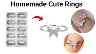 DIY homemade couple love rings🥰😍/how to make rings from waste/best ring ever!