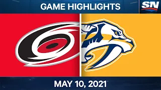 NHL Game Highlights | Hurricanes vs. Predators - May 10, 2021