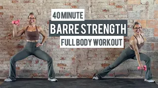 40 Minute Barre Inspired Full Body Strength Workout | No Jumping | Strength Endurance Power