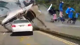 TOP 10 Unbelievable Idiot At Work Fails 2023   Crazy Dangerous Truck & Car Crasher Compilation 2023