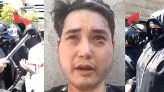 White Agitators Beat Down Andy Ngo; MSM DEFENDS A DOMESTIC "Bad Person" GROUP!