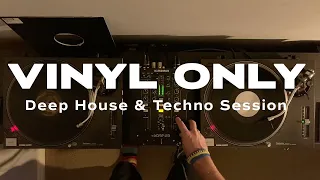 VINYL ONLY Deep house, techno and a few other bits mix. Beginner DJ