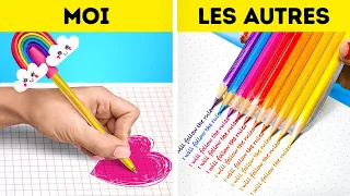 ASTUCES SCOLAIRES FOLLES POUR ÊTRE POPULAIRE || Idées scolaires et conseils pour filles par 123 GO!