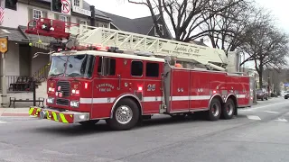 House fire response video Kennett Square borough with Brand new ladder 25 and engine 23-2