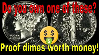 How to identify proof mercury dimes