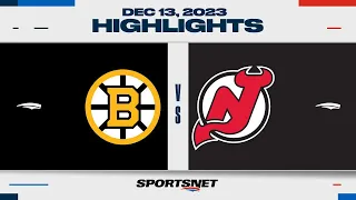 NHL Highlights | Bruins vs. Devils - December 13, 2023