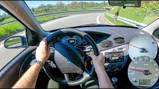 2000 Ford Focus MK1 ( 1.8 115 HP ) | 0-100 | POV Test Drive #769 Joe Black