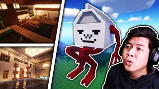 สร้างบ้านกล่องนม Trevor - เกม Minecraft