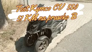 Test Kymco CV3 550 trójkołowiec 51 KM na prawo jazdy kat B
