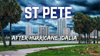 Downtown St Pete Flooding After HURRICANE IDALIA | Driving & Walking Tour