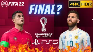 Argentina Vs Portugal | Qatar World Cup Final 2022 | FIFA 22 Prediction | 4K HDR