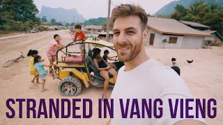 Stranded in Vang Vieng - Lagoon 3 and Buggy Day - Laos Travel Vlog
