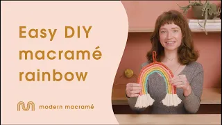 Easy DIY Macramé Rainbow Tutorial