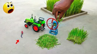 diy tractor trolley mini chaff cutter machine|agriculture | ‎@2toys. @sunfarming7533