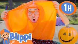 Blippi Learns: How To Make Your Own Halloween Costume! | 1 HOUR OF BLIPPI HALLOWEEN!