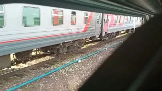 Вид из окна поезда/стук колес/отправление Красноярск