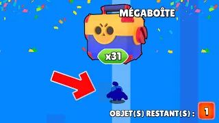 BRAWL STARS - MA FILLE OUVRE 31 MÉGABOITES !! PACK OPENING RECORD