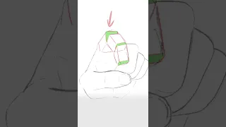 Mistake When Drawing Hands - Quick Art Tips #art #sketch #shorts #tutorial #drawingtutorial #anime