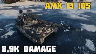 World of Tanks AMX 13 105 - 8,9K Damage 6 Kills