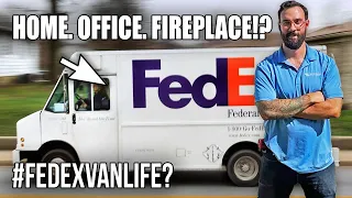 Converted FEDEX Delivery Truck Tour w/ Fireplace!