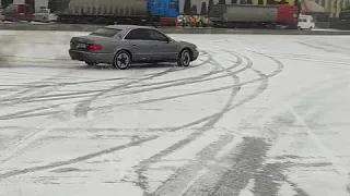 Audi A8 D2 snow drift quattro зимовий дріфт