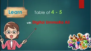 Table of 4 to 5 | Table of Four to Five | Learn Multiplication Table of 4 to 5 | #table #table4and5