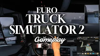 Euro Truck Simulator 2 Logitech g27 steering wheel gameplay 2024