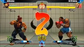 EVO 2013 - Infiltration (Akuma) vs EG PR Balrog (Fei Long - Balrog) - SSF4 AE