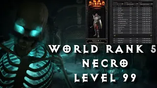 LADDER  Rank 5 Necro Level 99 LIVE Season 1 Diablo 2 Resurrected Patch 2.4 D2R Necro POV