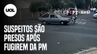 Suspeitos tentam fugir da polícia, sofrem acidente de moto e são presos no interior de SP